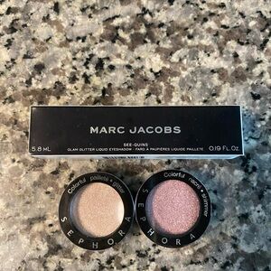 Brand new Sephora and Marc Jacobs glitter eyeshadows